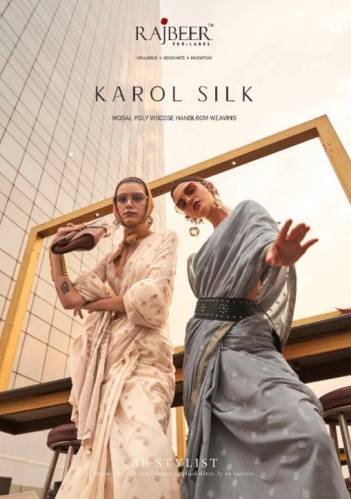 Karol Silk By Rajbeer Weaving Partywear Saree Collection